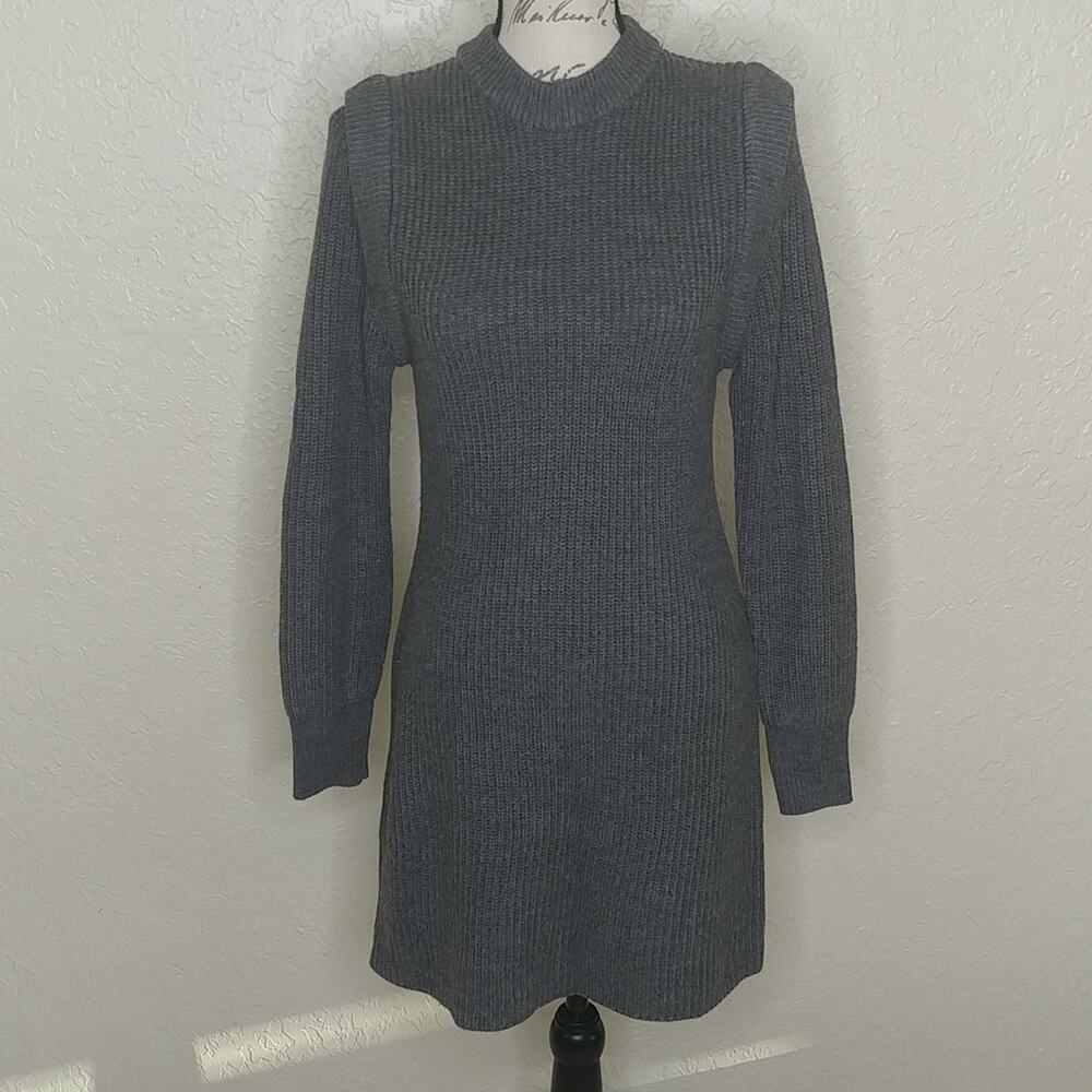 Wayf Sweater Dress Gray Size S
